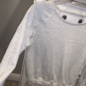 open back sweatshirt